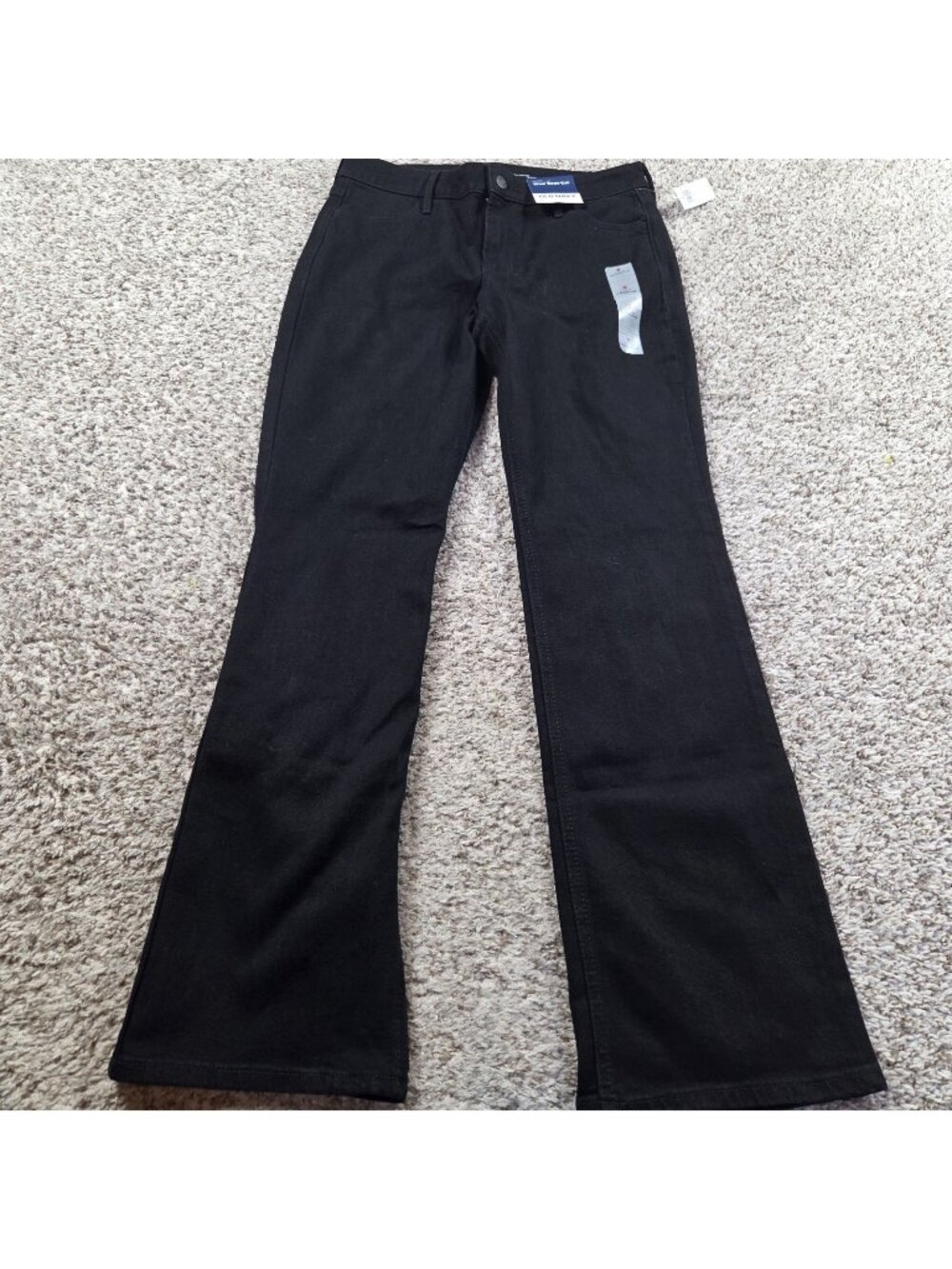 Old Navy Wow Jeans Women's 8 Cotton Denim High Rise Bootcut Black Tags